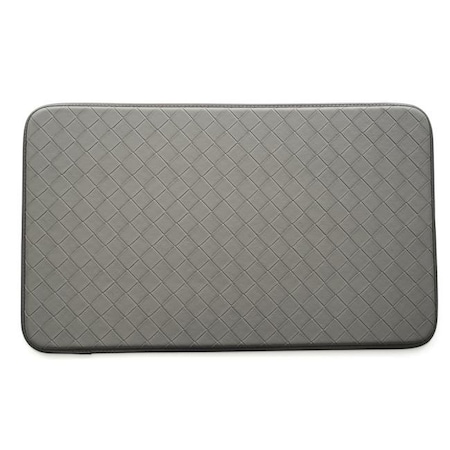 Stephan Roberts Home Stephan Roberts Home 2.5F-CAF12-04 18 x 30 in. Faux Leather Kitchen Anti-Fatigue Mat - Diamond Gray 2.5F-CAF12-04